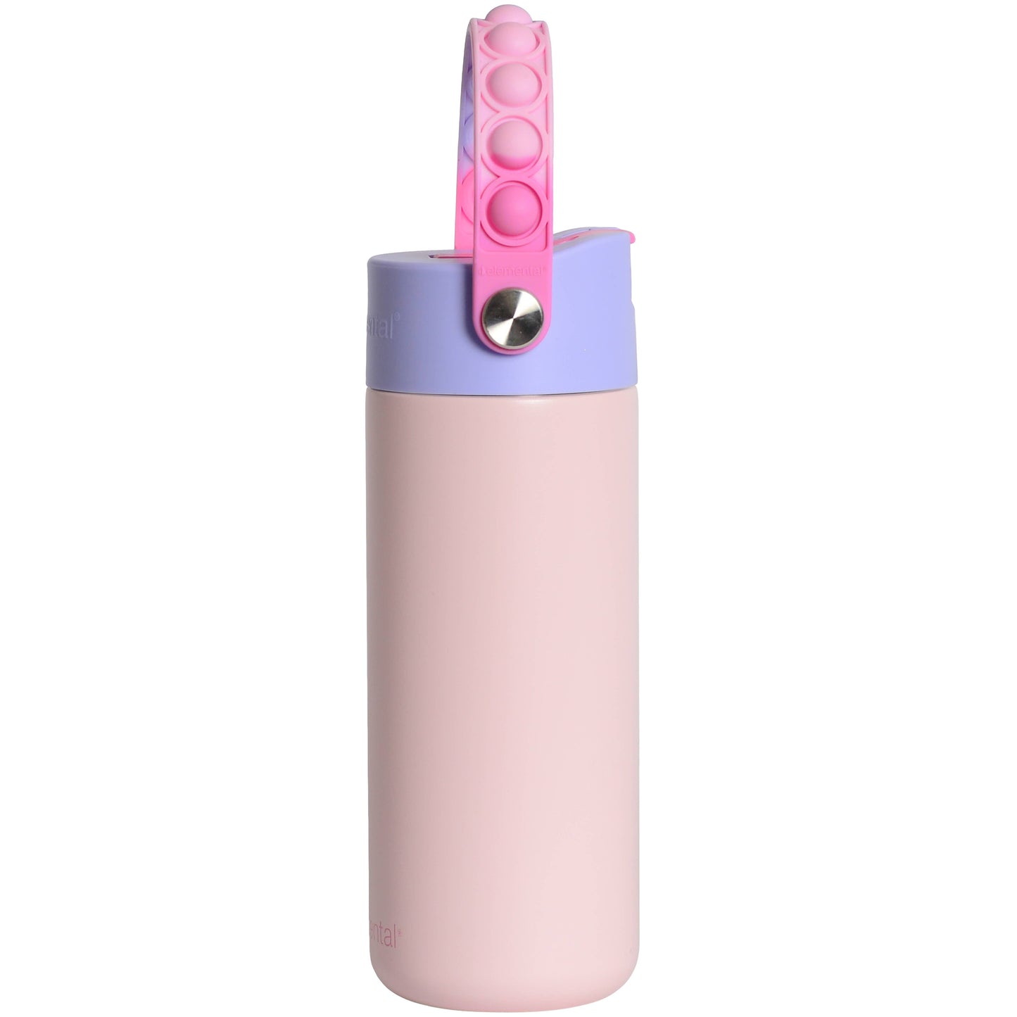 Fidget Handle Kids Stainless Bottle 18oz Blush Pink Tie Dye