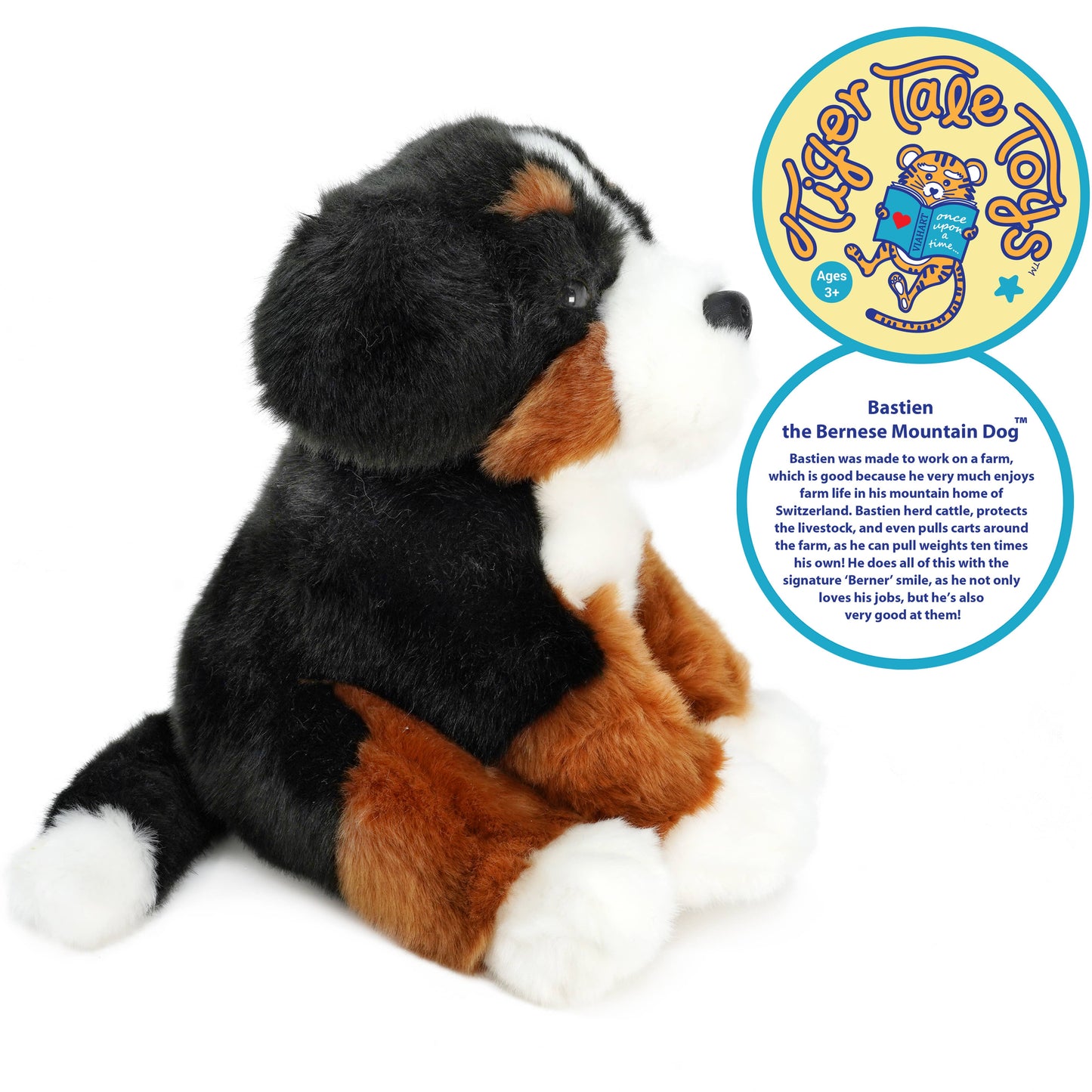 Bastien The Bernese Mountain Dog | 12.5 Inch Plush