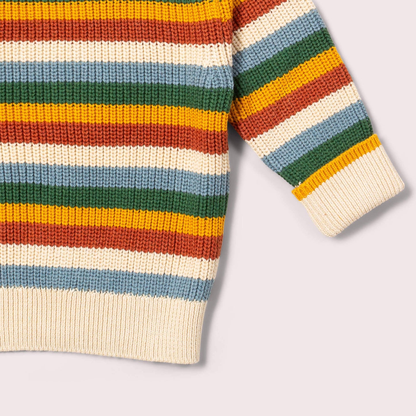 Rainbow Waffle Snuggly Knitted Jumper