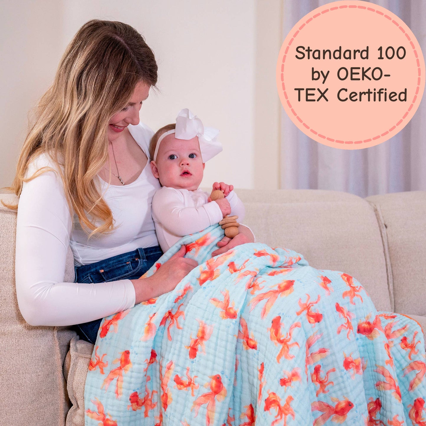 Muslin Quilt Baby & Kids Blanket Goldie