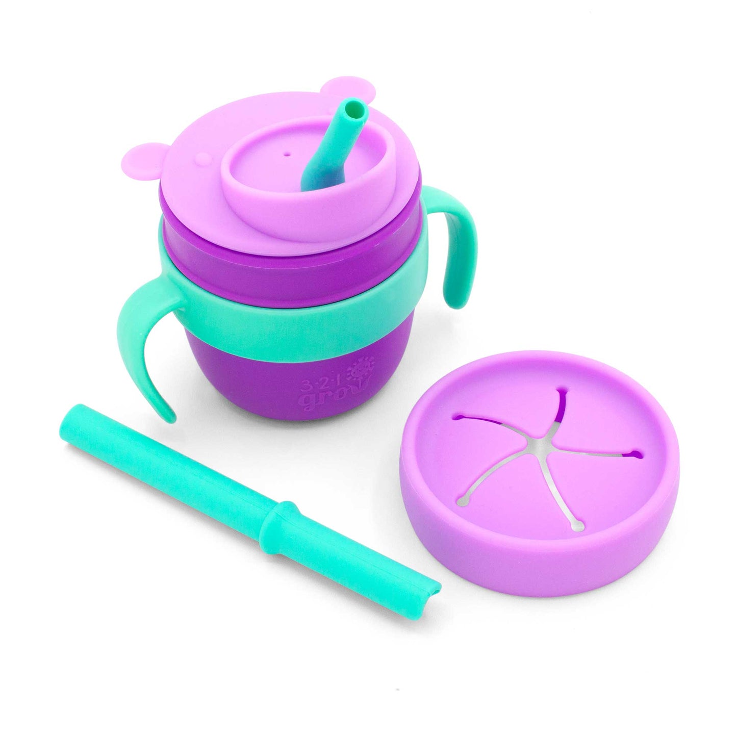 321 Grow Easy Learn Silicone Drink & Snack Set