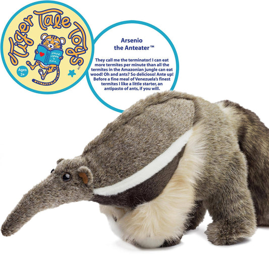 Arsenio The Anteater | 18 Inch Stuffed Animal Plush | By Tig