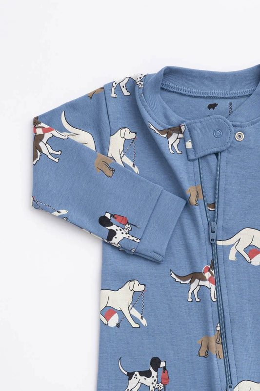 One-Piece Baby Pajamas - Nantucket Pups