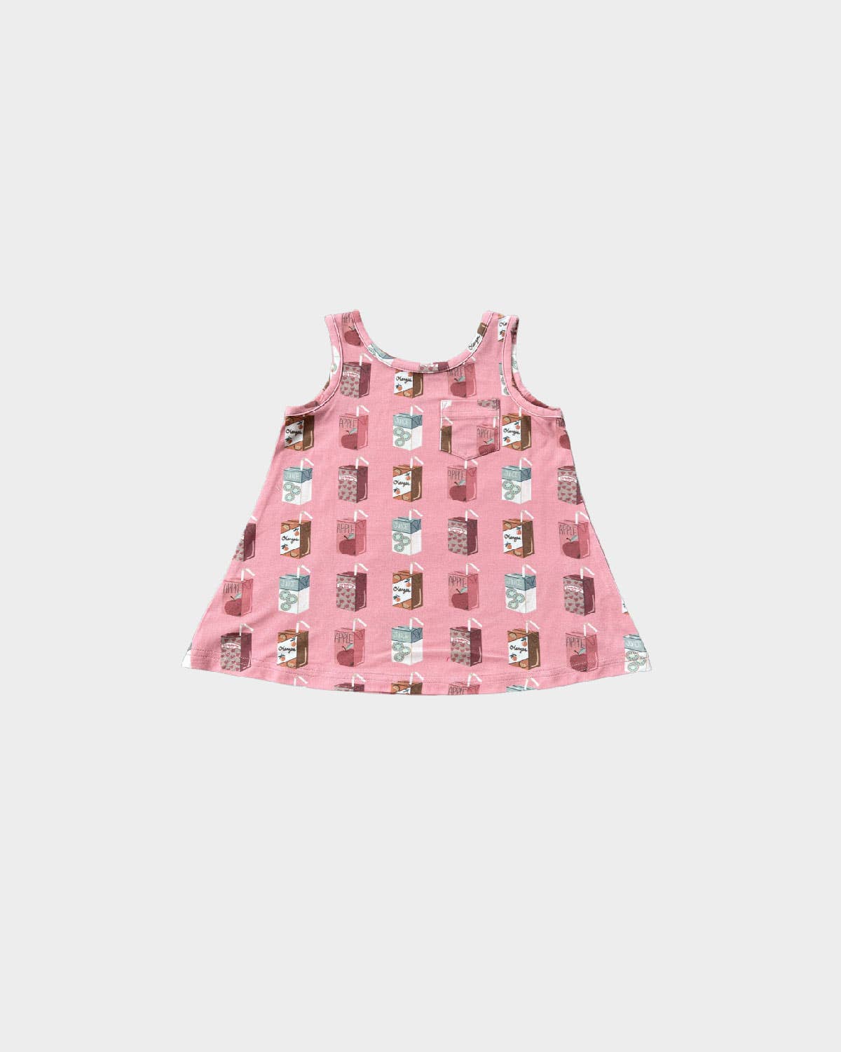 Girl's Pocket Tank Dress in Juice Box