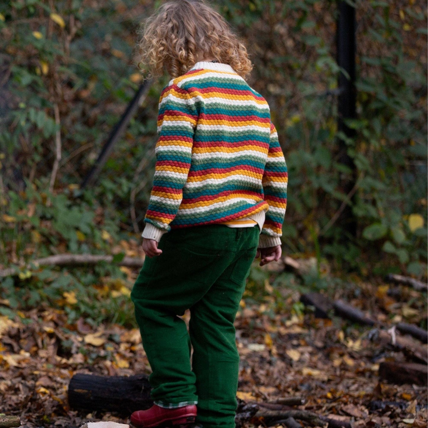 From One To Another Honeycomb Rainbow Snuggly Knitted Jumper