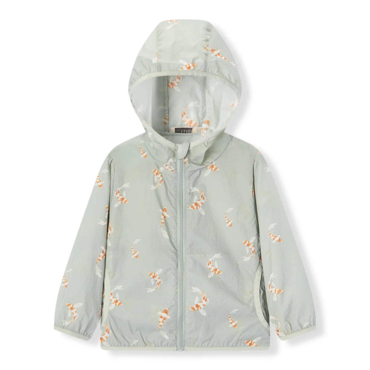 Hooded Sun Shield Windbreaker Jacket | Swimming Koi