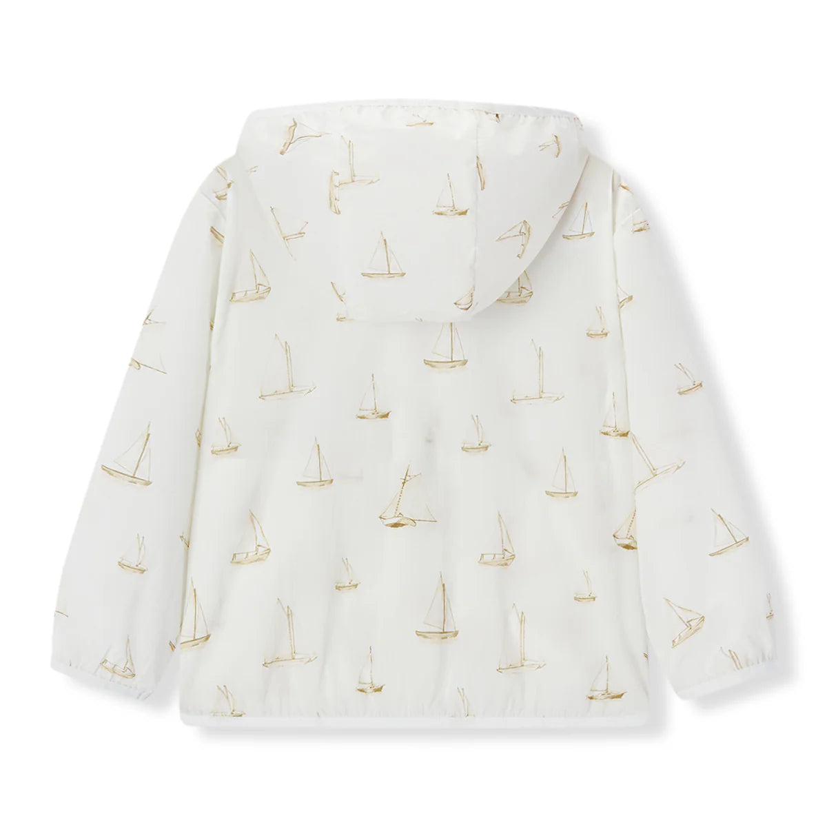 Hooded Sun Shield Windbreaker Jacket | Sailboat Melody
