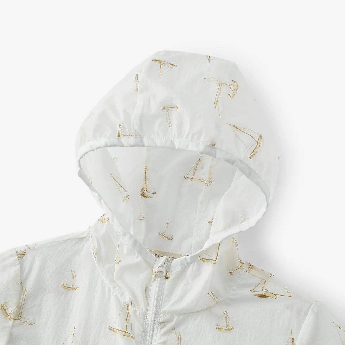 Hooded Sun Shield Windbreaker Jacket | Sailboat Melody