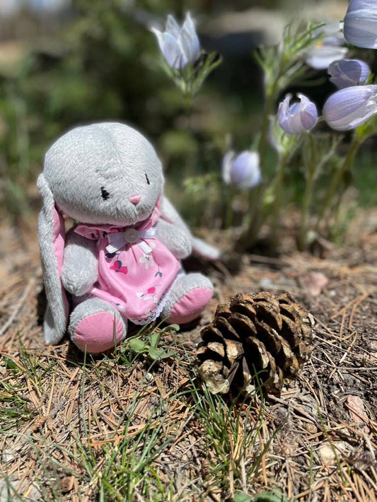 Bunny in flower dress