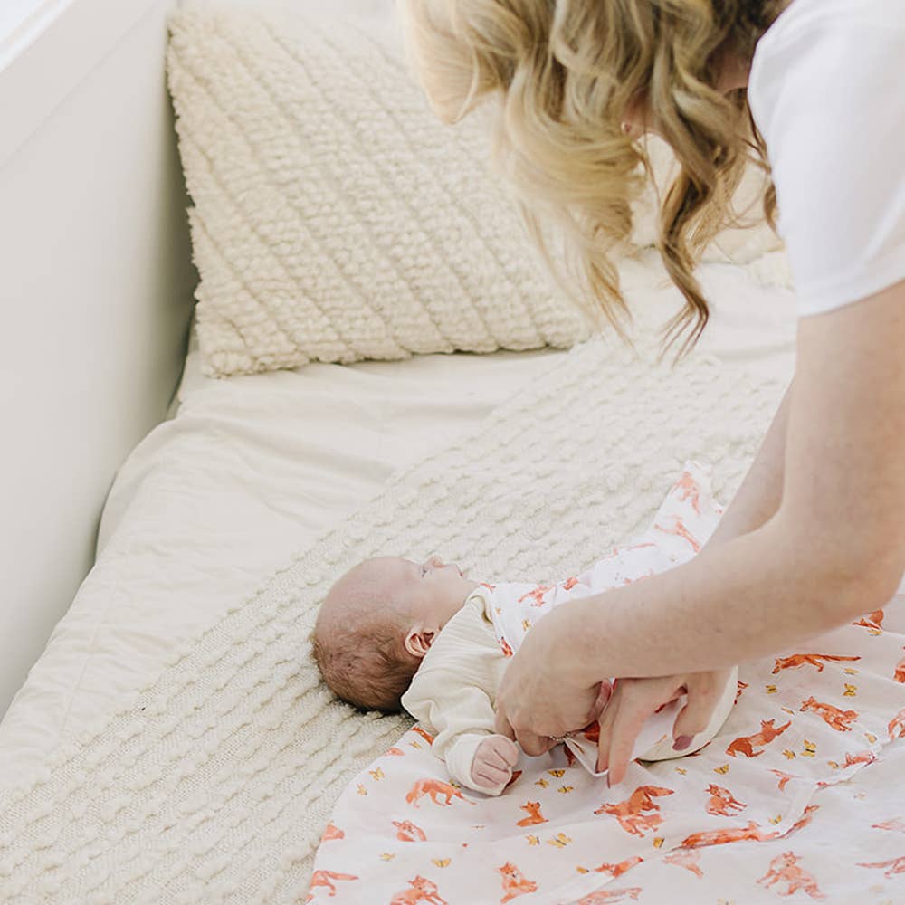 Fox Tales + Prairie Bamboo Blend Muslin Swaddle Set