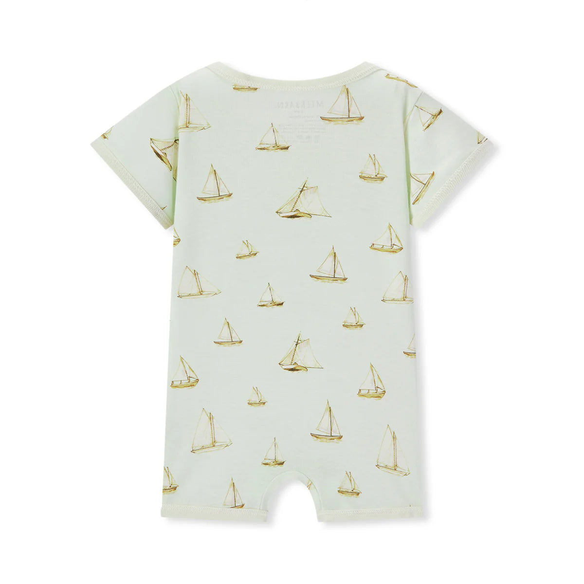 Organic Cotton Shortall | Sailboat Melody