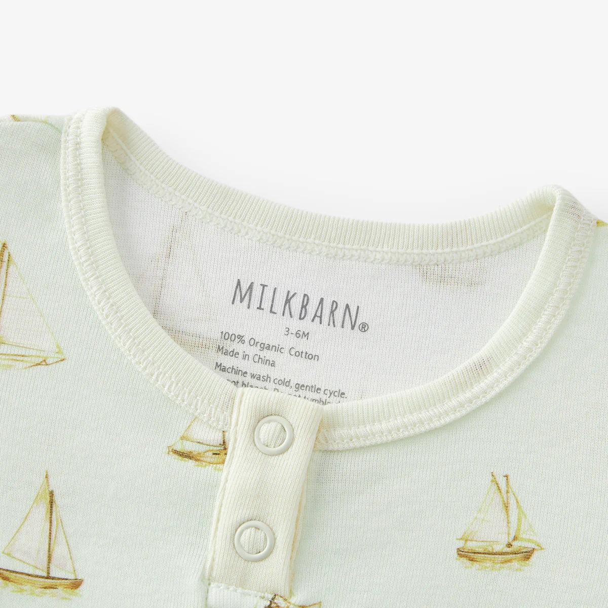 Organic Cotton Shortall | Sailboat Melody