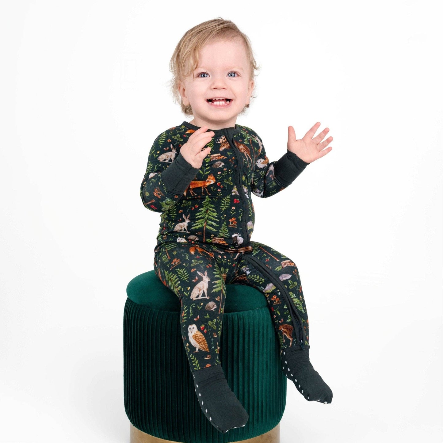 Wood You Be My Friend Romper, bamboo baby romper, bamboo pajama romper, soft baby romper, eco friendly baby romper, unisex baby outfit, baby sleepwear, sustainable baby clothes, bamboo sleep romper, cozy baby pajamas, bamboo sleepwear