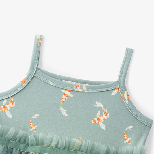 Cotton Stretch Ballet Dress | Swimming Koi