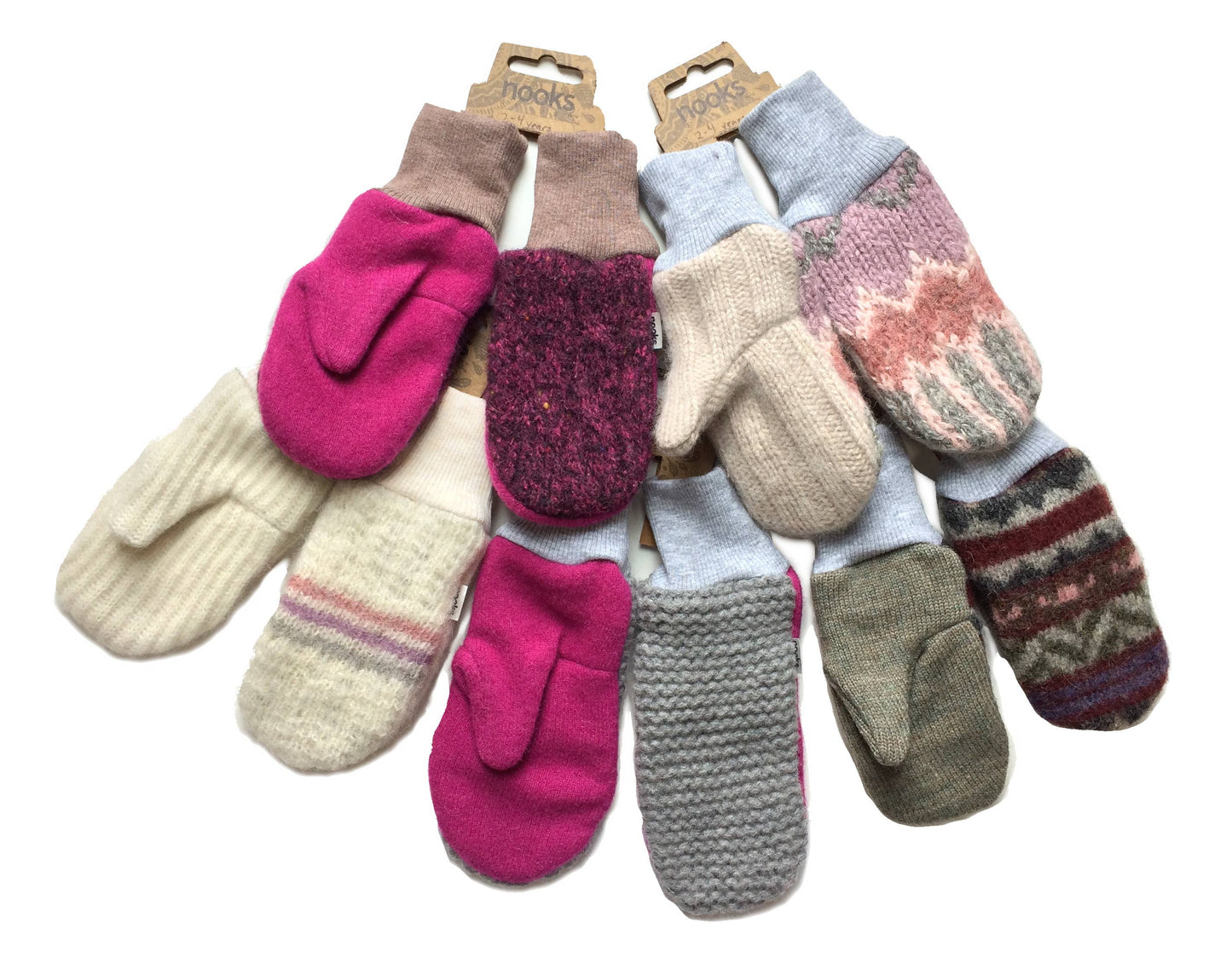 Upcycled Kids' Wool mittens