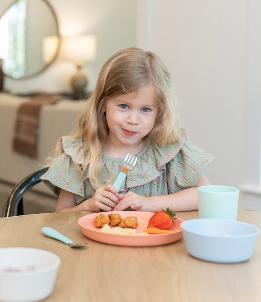 Stainless Steel Toddler Fork & Spoon Set – 2 Piece