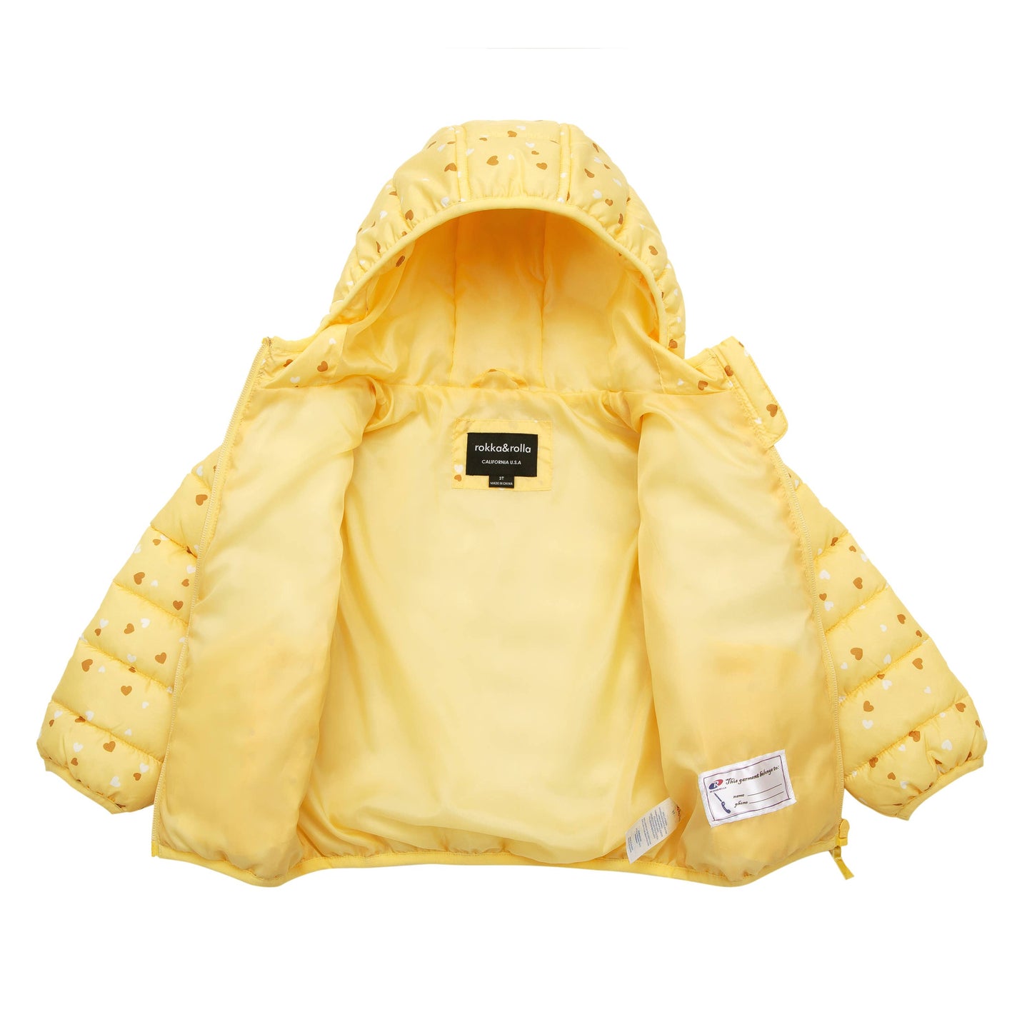 Toddler Girls' Lightweight Puffer Jacket Baby Winter Coat