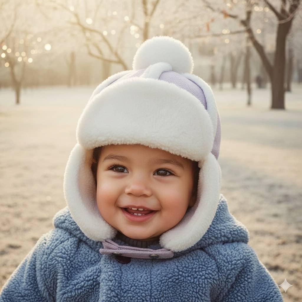 Faux-Fur Winter Hat for Kids- Cozy Winter Hat for Toddlers