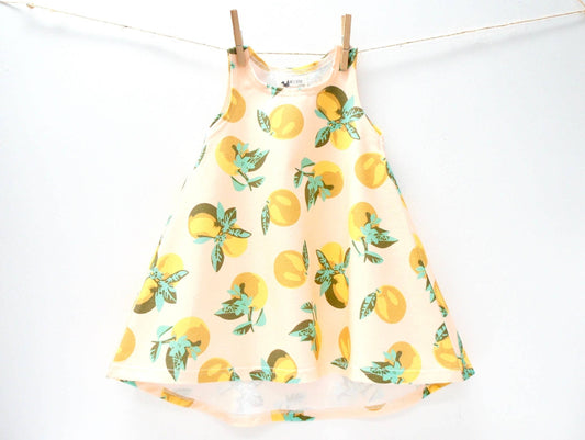 Dress- Baby/toddler/kids - Chickadee Swing Dress, Zesty Prin