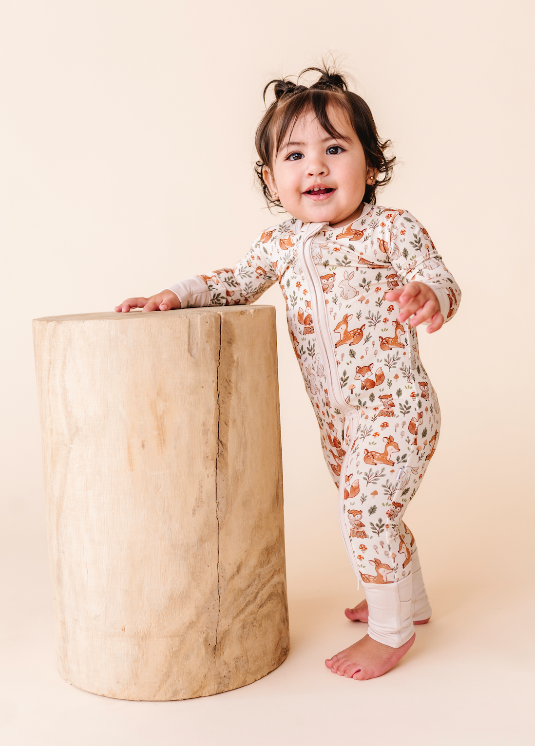 Baby Bamboo Pajamas - Bamboo Sleeper - Woodland Whimsy