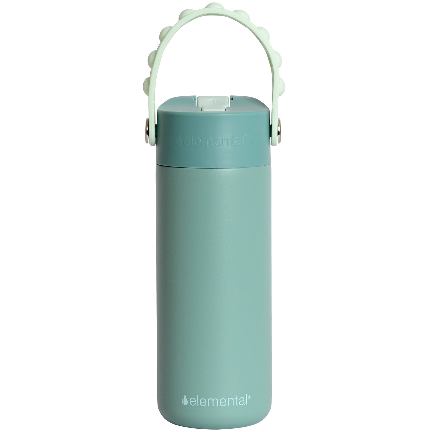 Fidget Handle Kids Stainless Bottle 18oz Sage