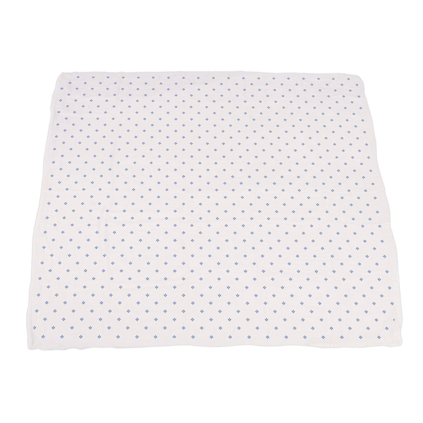 Wildflowers and Periwinkle Diamond Polka Dot Bamboo Newcastle Blanket