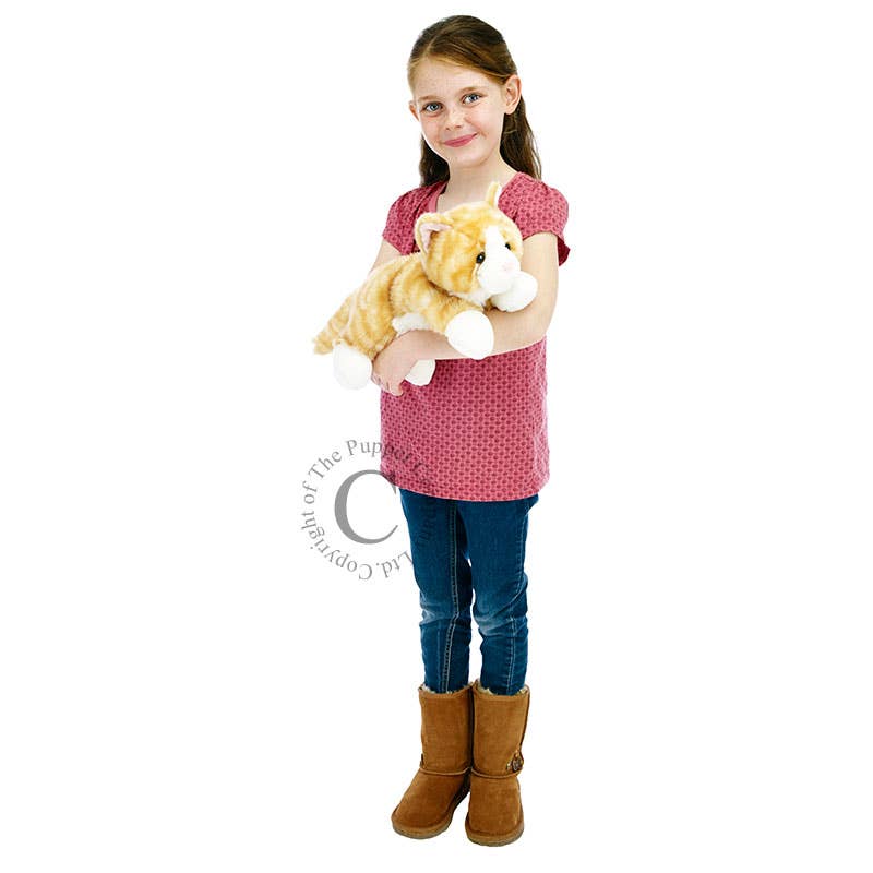 Full-Bodied Animal Hand Puppets - Cat (Ginger)