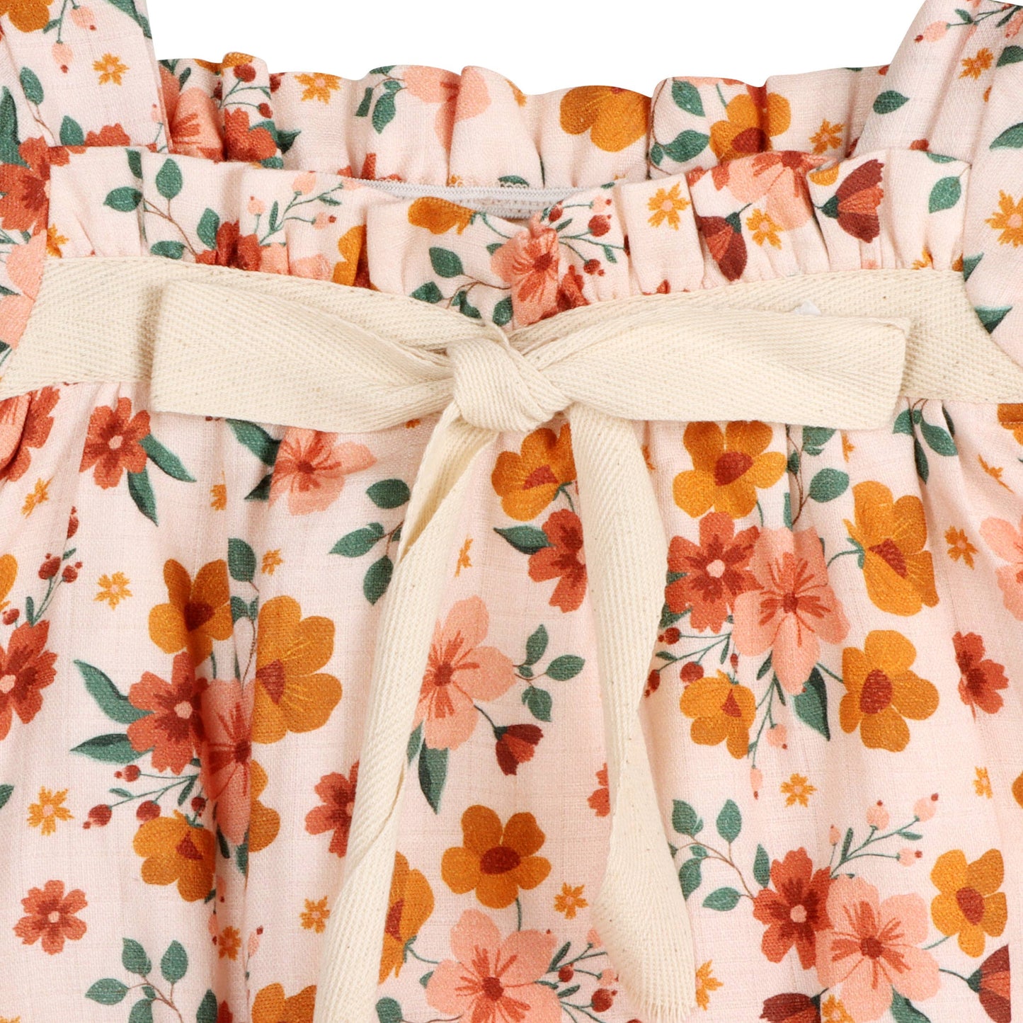 Summer Floral Baby Bubble Romper (Organic Muslin)