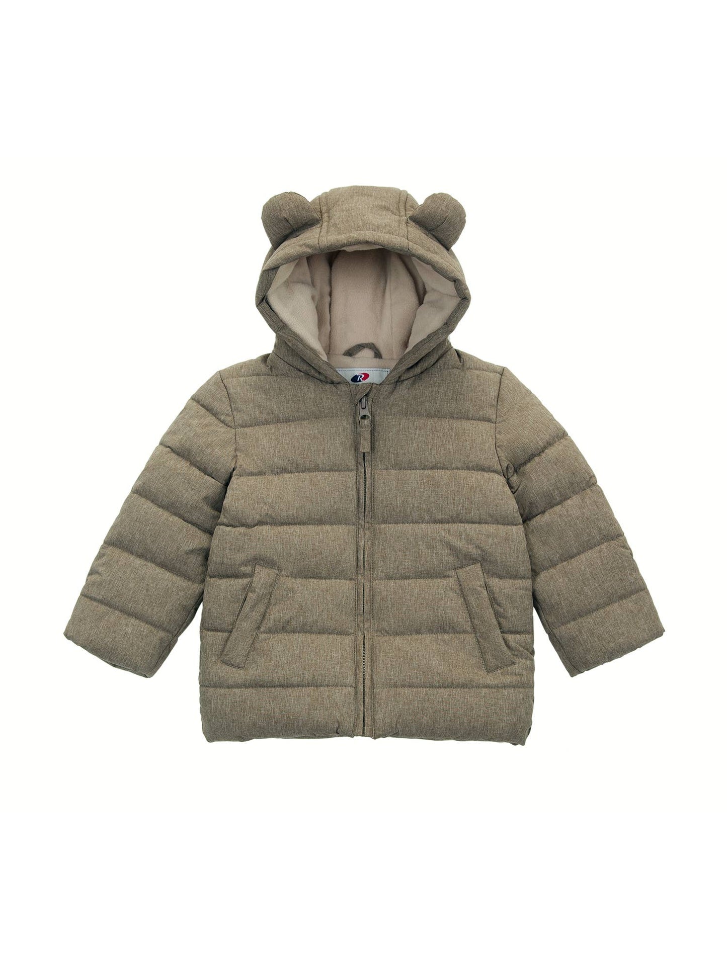 Toddler Boys' Fleece Hooded Puffer Jacket