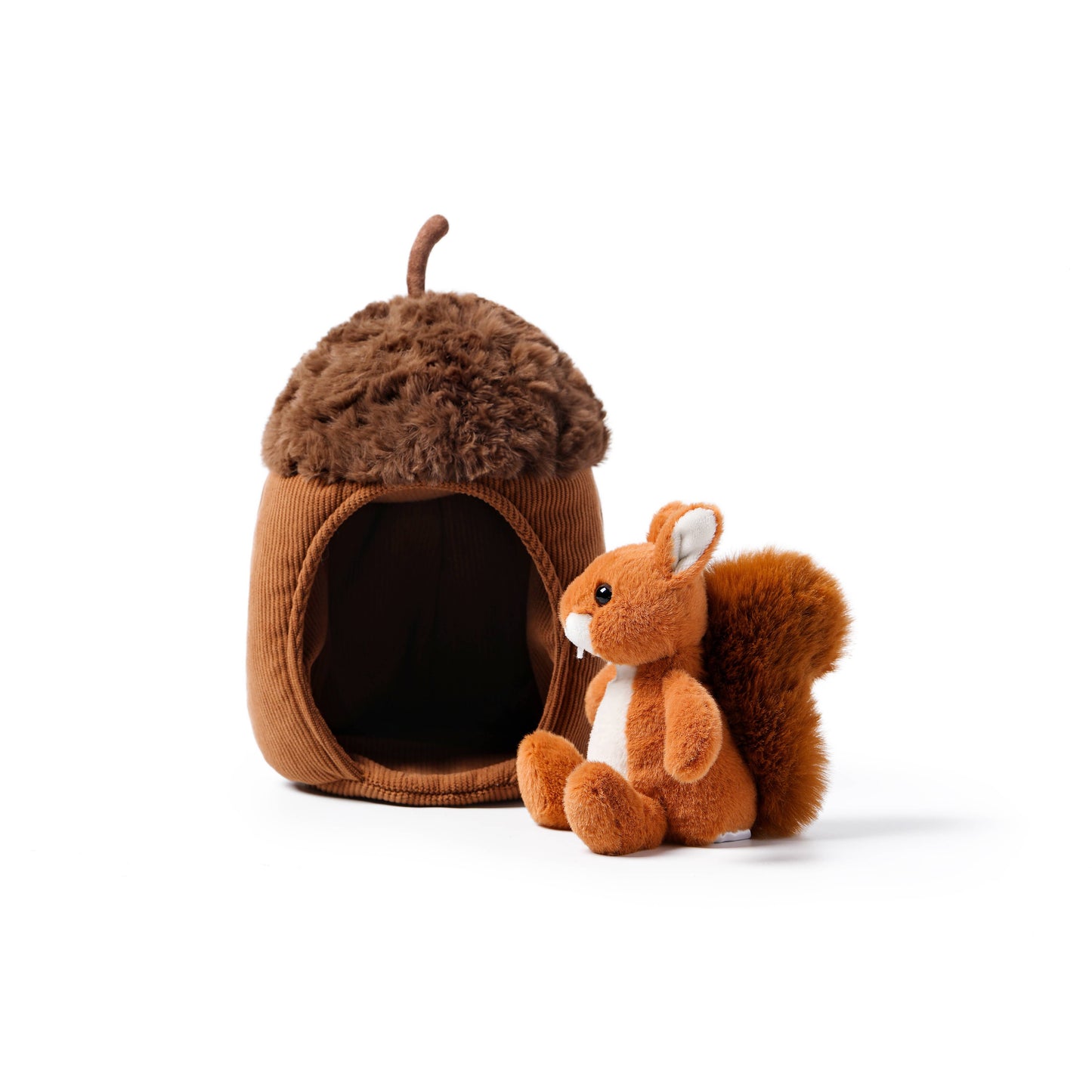 McHugs Oak Squirrel House Scene Weighted Plush Animal 7"