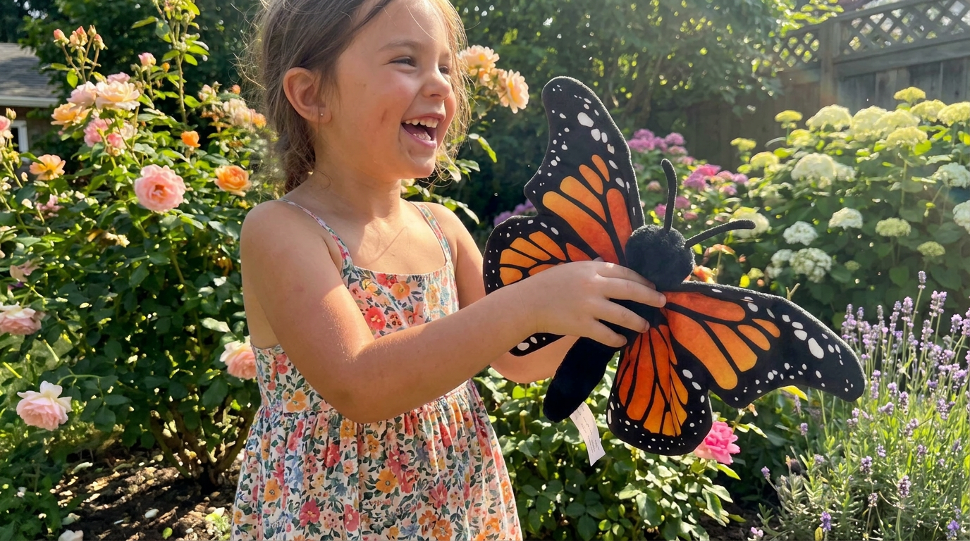 Wild Onez Orange Monarch Butterfly