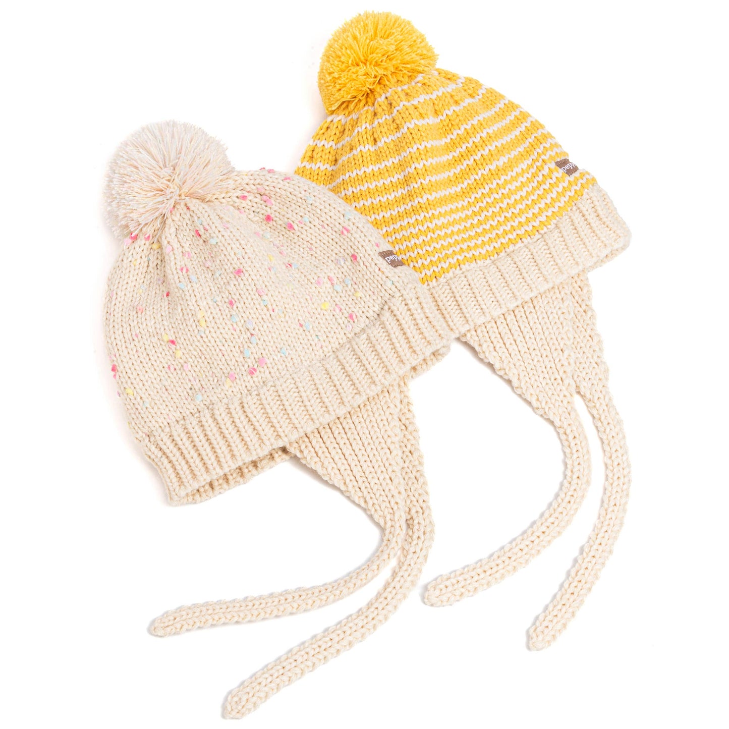 Kids Earflap Winter Hat- Woolly Stripe - Toddler/ Girls 2-6Y