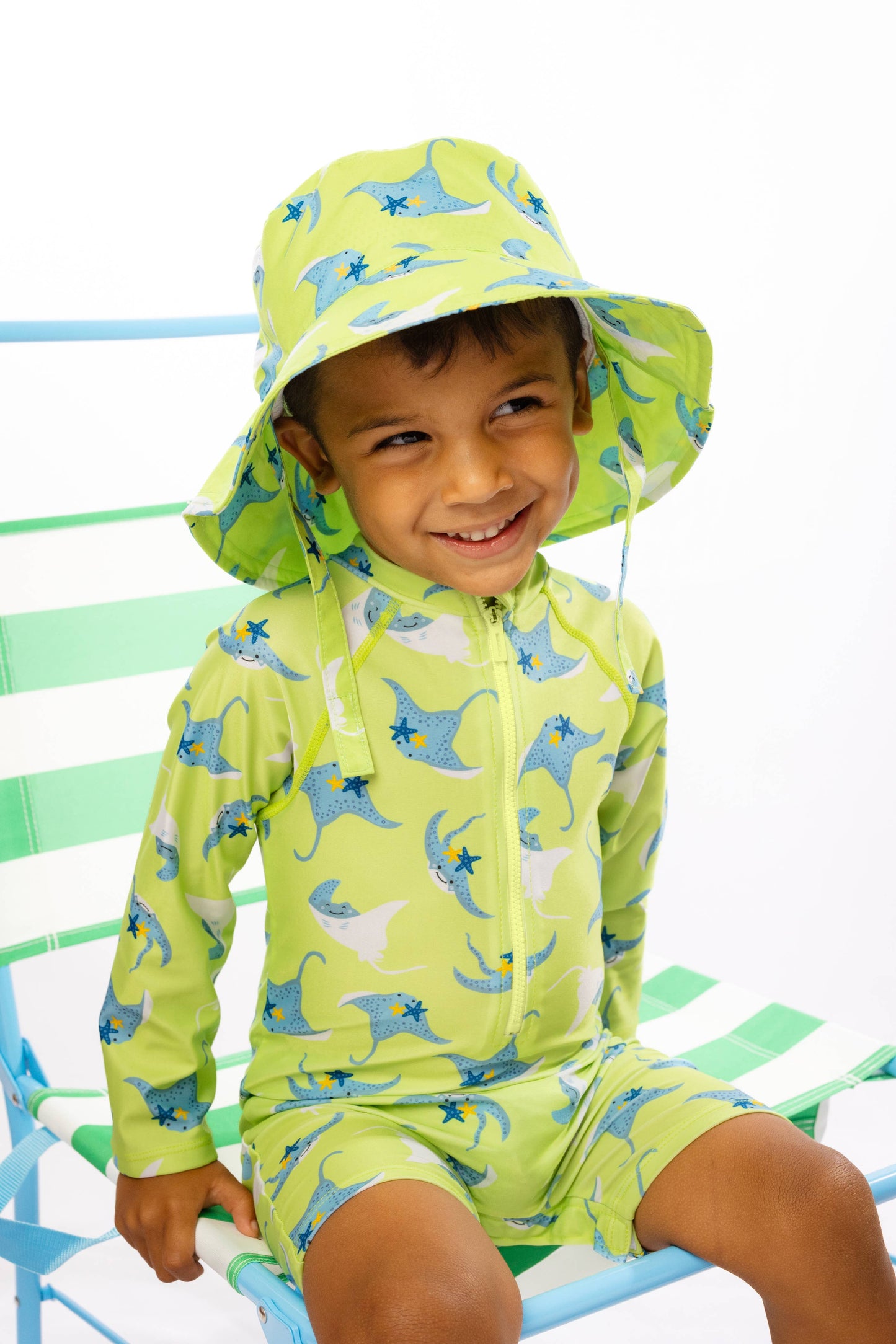 Baby Rashguard One Piece Printed Swimsuit - Sid Stingray