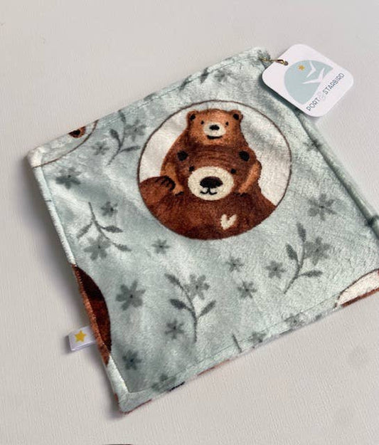 Baby Brown Bear Minky Crinkle Sensory Toy