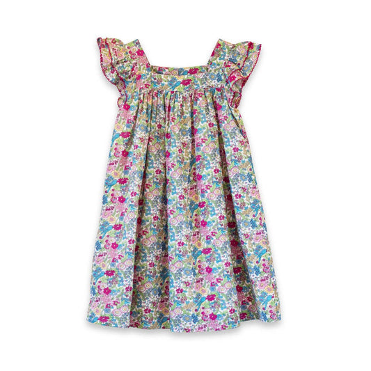 Girls Everly Square Neck Dress | Berry Grove