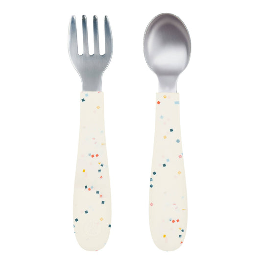 Stainless Steel Toddler Fork & Spoon Set – 2 Piece