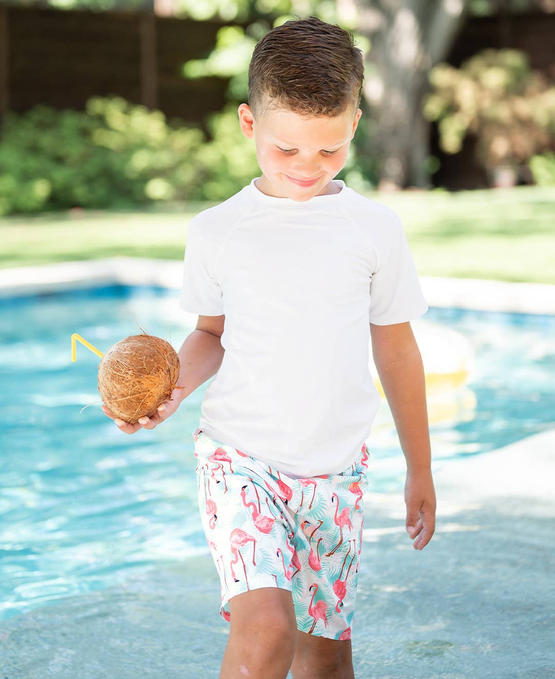 White Short Sleeve Rash Guard