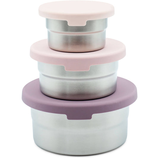 Stainless Steel Nesting Storage Containers – Set of 3