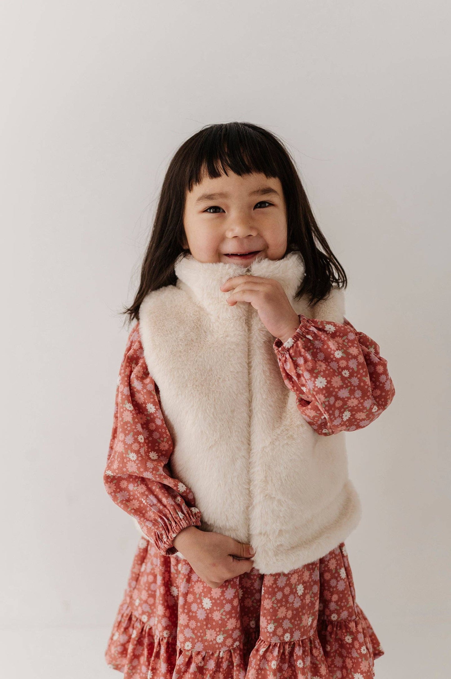 Babysprouts Girl's Fur Vest