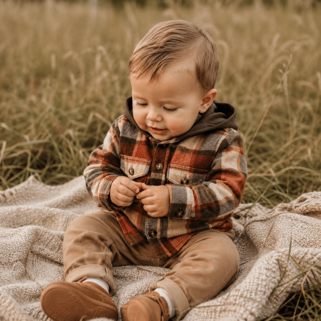 Brown & Rust Plaid Flannel