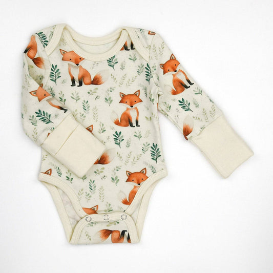 Organic Cotton Baby Bodysuit + Pants |Copper