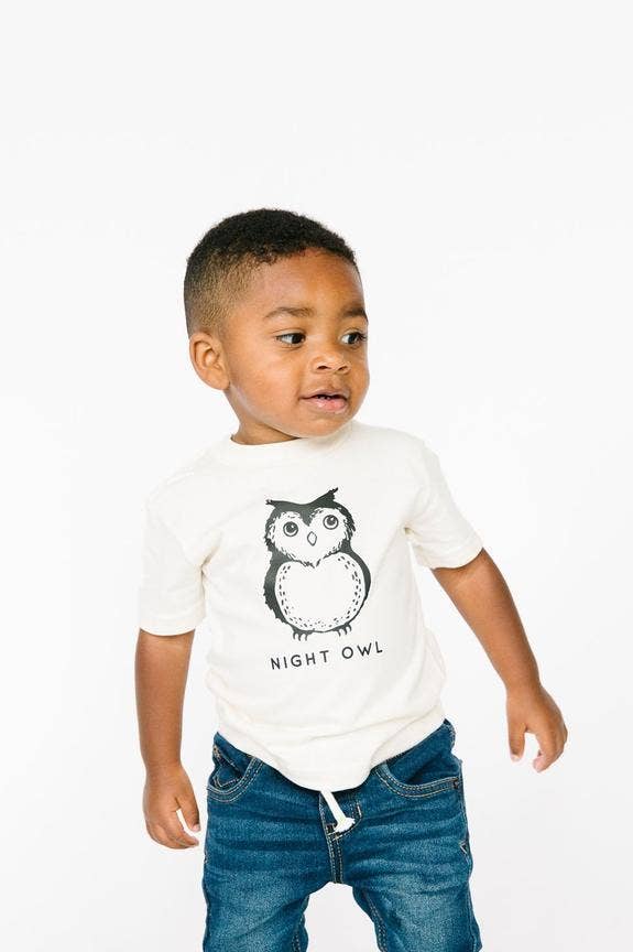 Night Owl T shirt | Kids Graphic Tee | Kids Clothes | Summer 2024