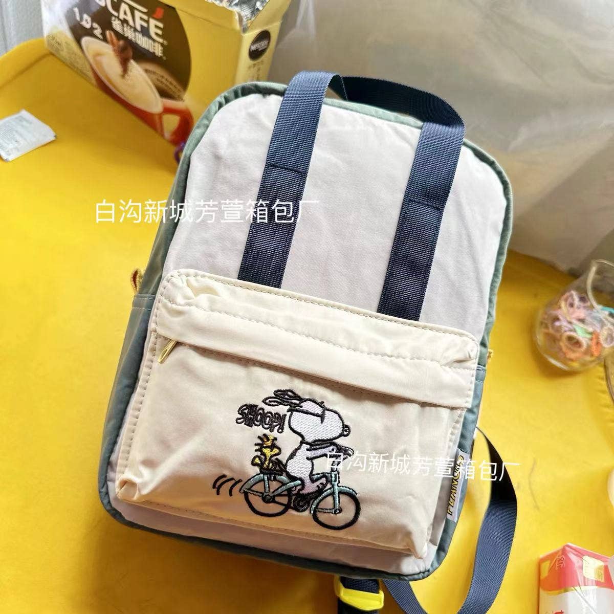 Cute Colorful Cartoon Backpack Lightweight Canvas Backpack for Kids