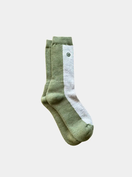 Green | Merino Wool Mid-Weight Kids Socks Fall-Winter