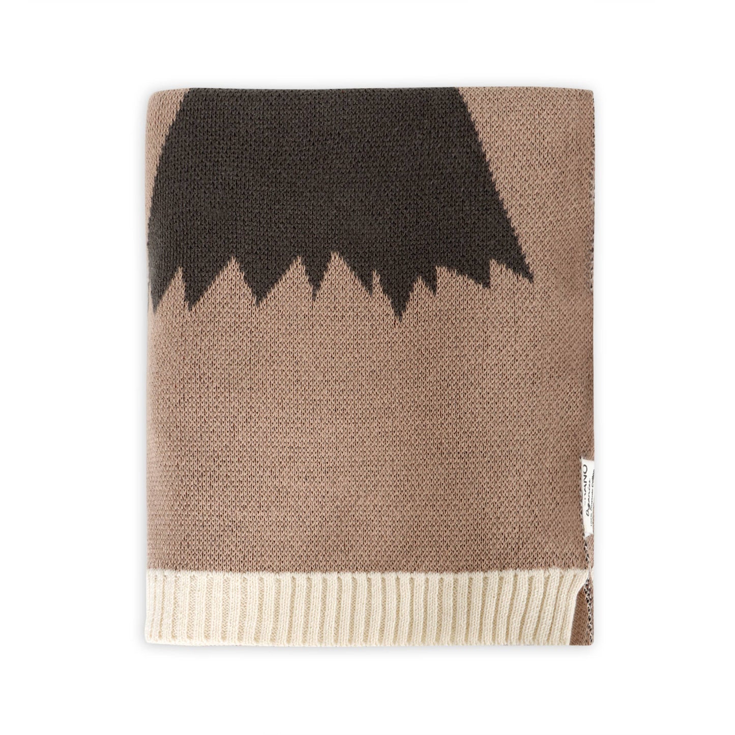 Woodland Bear - Organic Jacquard Sweater Knit Baby Blanket