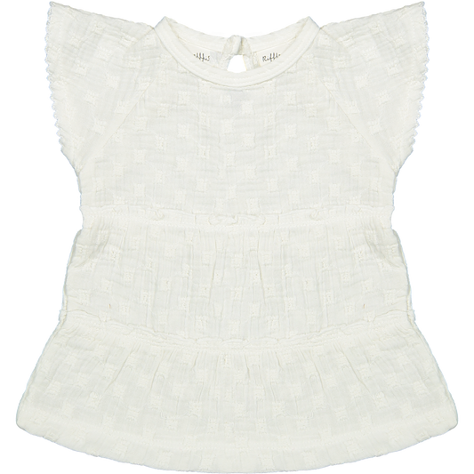 Adele Dress | Woven White Embroidery