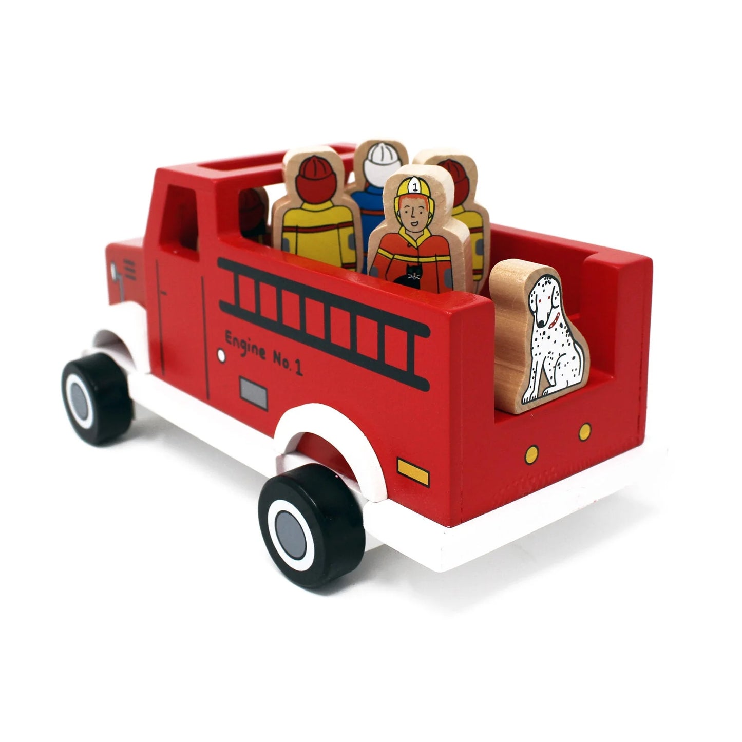 Magnetic Wooden Red Firetruck