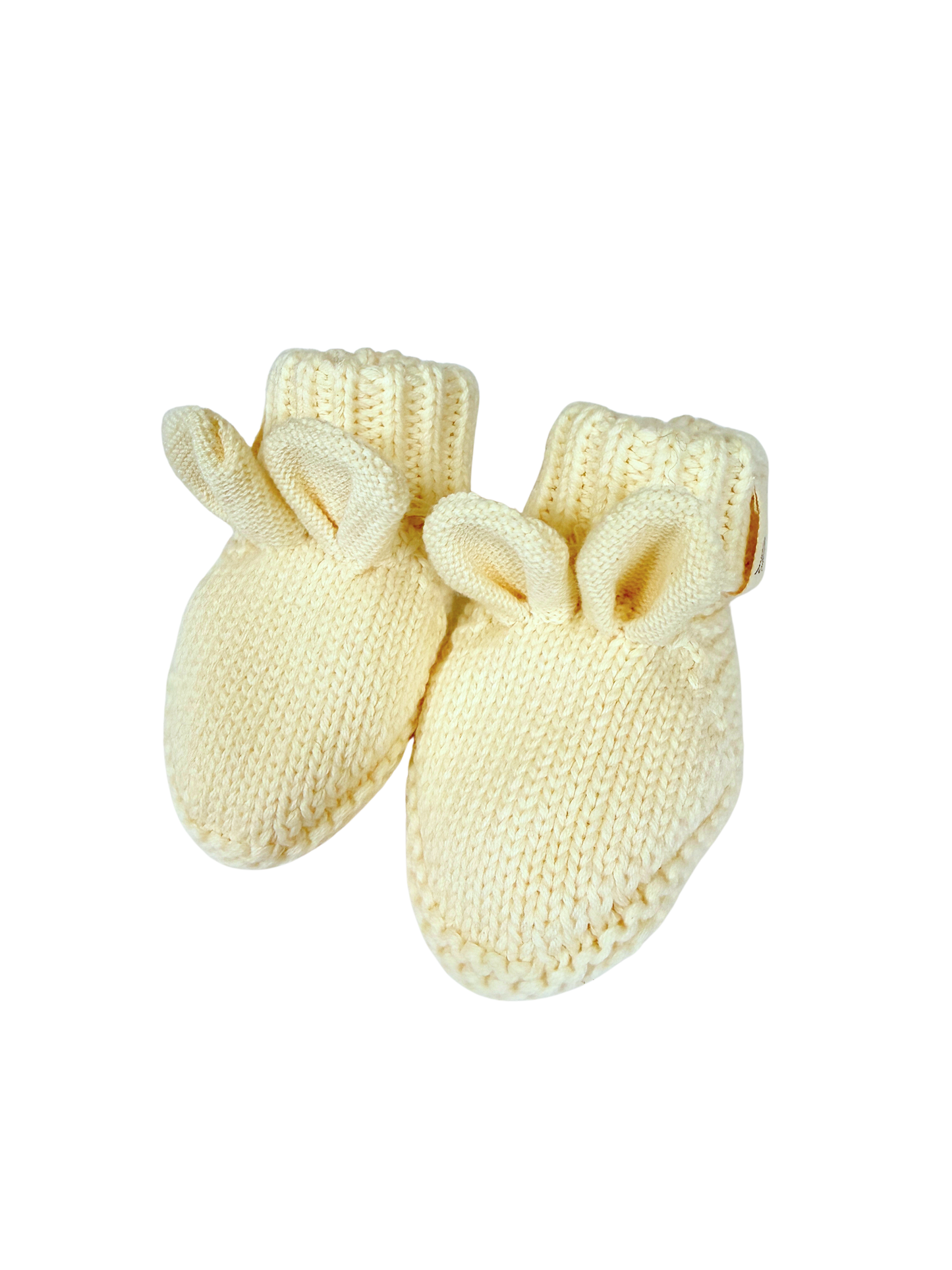 Little Bear Baby Booties - Cream