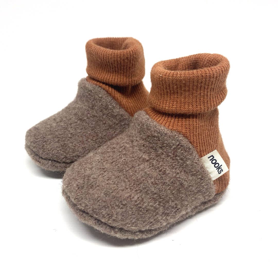 Pre-Walking Soft Wool Booties