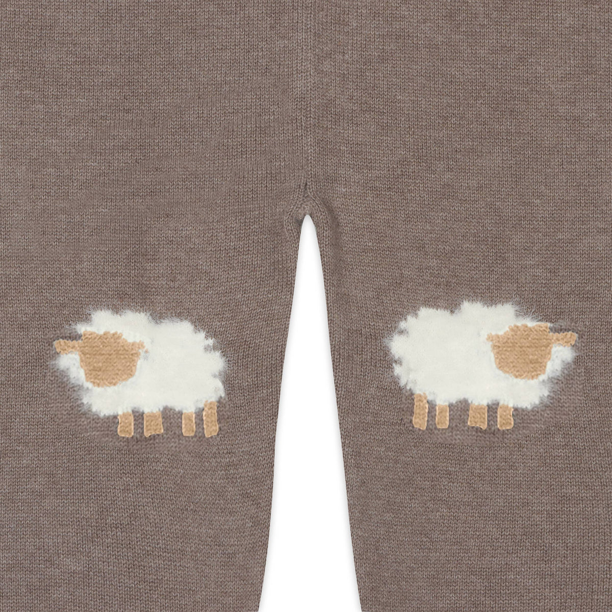Sheep Jacquard Knit Baby Pullover & Pant SET Organic Cotton